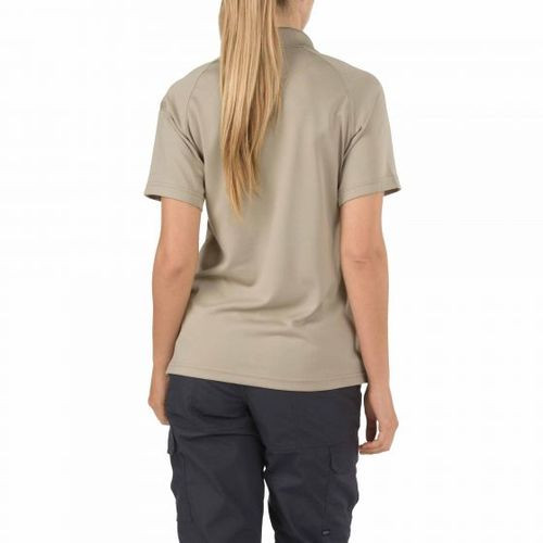5.11 Tactical 61165 WOMEN’S PERFORMANCE SHORT SLEEVE POLO, Polyester, Shoulder Mic Loop, Sternum Mic Loop, Black, Small - ONLY available while supplies last